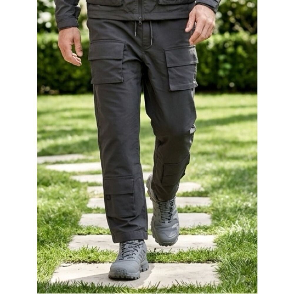 NWT Club Paradise Culture Kings Men’s Windbreaker Black Cargo Pants - Size L